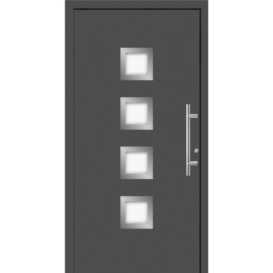 Splendoor Moderno Aluminium-Haustür mit Glaseinsatz, Anthrazit Metallic, B/H: 110 x 210 cm, Anschlag Rechts - Bild 2