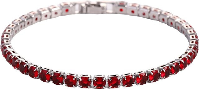Rui Di Tennisarmband, Kupfer, Gold, Zirkonia, Damen Herren, 19cm - Bild 1