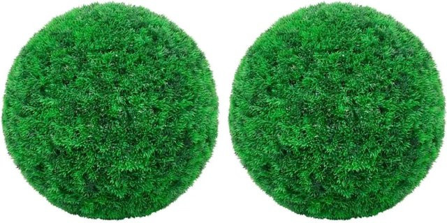 furnicato Künstliche Buchsbaumkugeln in Grün, 2er Set, Durchmesser: 45 cm - Bild 1