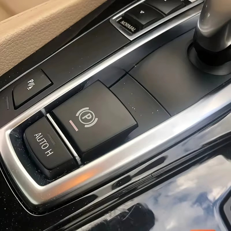 P AUTO Elektronische Handbremse H-Taste Schalter Abdeckung Trim Aufkleber in Silber für BMW 5 6 7 Serie 5GT F10 F12 F01 X3 X4 X5 X6 - Bild 4