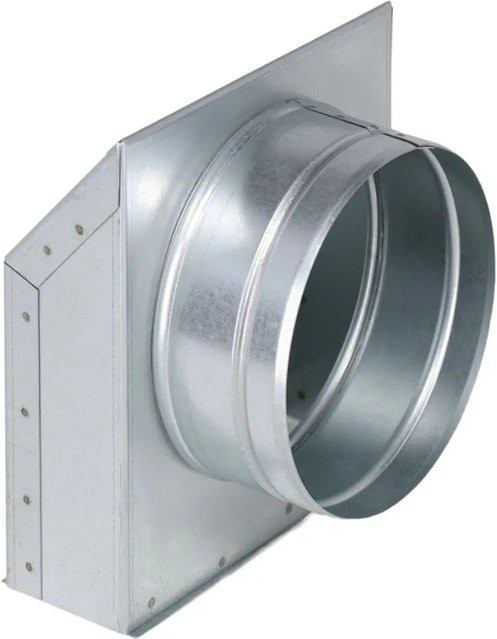 Subtiel Aluflex Solo-Anschluss für Open Air Curved, Durchmesser: 125 mm, Farbe: Silber, Material: Aluminium - Bild 1