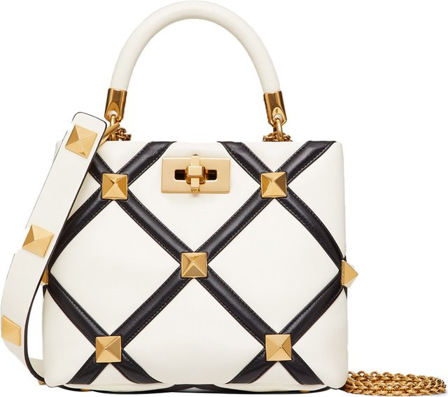 Valentino Crossbody Schulter-Tote Tasche, Lammleder, Damen, weiß - Bild 1
