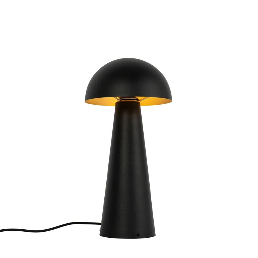 QAZQA Außenstehleuchte Pilz Design in Schwarz, moderne Metall-Stehleuchte für Garten und Terrasse, Höhe: 50 cm - Bild 2