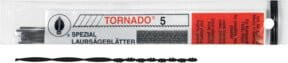 Tornado Laubsägeblatt Gr. 5 rundgezahnt für Holz in Schwarz und Silber - Bild 1