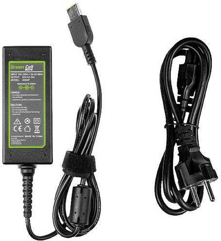 Green Cell AD64P Notebook-Netzteil 45W 20V 2.25A in Schwarz passend für Lenovo - Bild 1