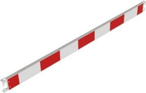 Schake Absperrschranke aus Stahl in Rot-Weiß, Länge: 1,60 m, Höhe: 100 mm - Bild 1