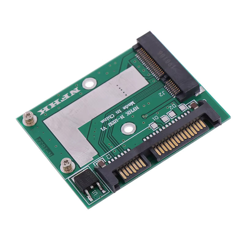 SD&HI MSATA zu 2,5 Zoll SATA 6,0Gbps Adapter-Konverterkarte in Grün zur Speichererweiterung für Mini PCIE SSD Module - Bild 2