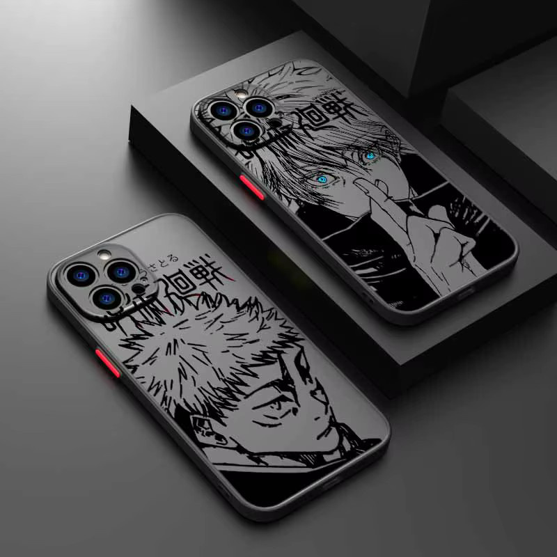 Jujutsu Kaisen Satoru Sukuna Schutzhülle für iPhone 17 16 15 14 13 12 Pro Max Plus Mini Mattierte Durchscheinende Weiche Hülle Transparent - Bild 2