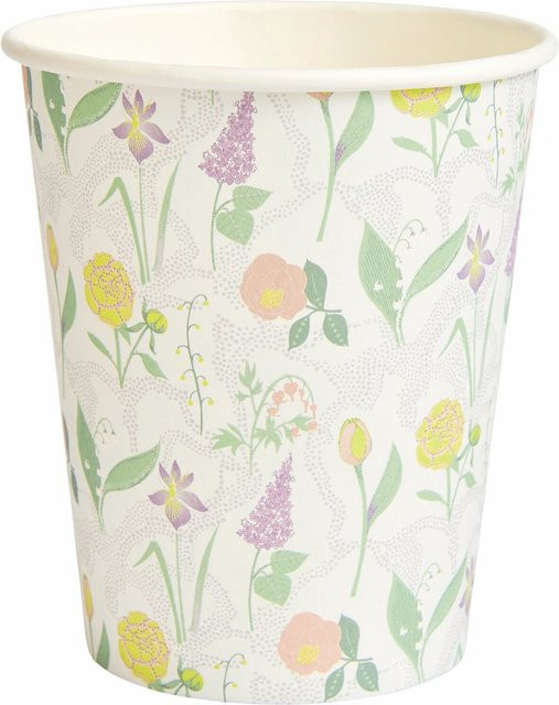 Rico Design Pappbecher Blumenwiese, 8 Stück, Mehrfarbig - Bild 1