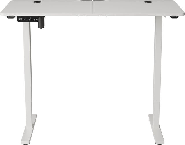 Juskys Höhenverstellbarer Schreibtisch für Homeoffice und Office, elektrisch, Weiß, B/T: 120 x 60 cm - Bild 1