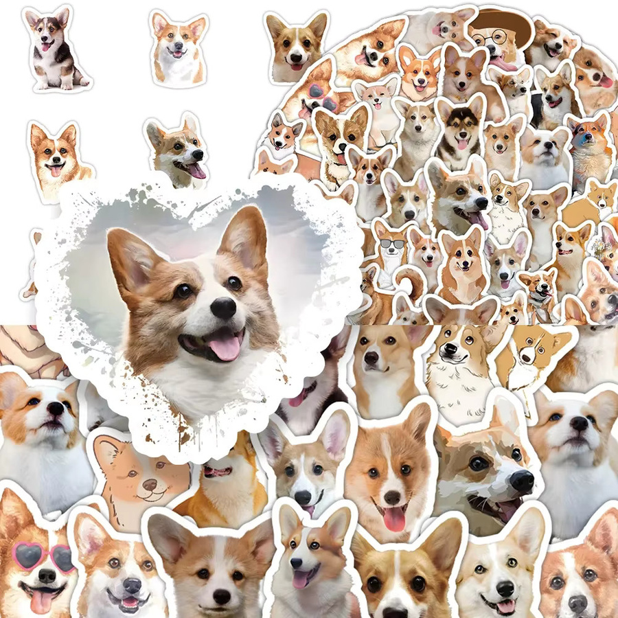 GOGOTU Corgi-Graffiti-Aufkleber, 60 Stück, Sticker - Bild 3