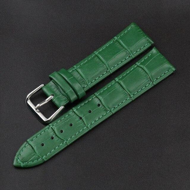 Allbestart Uhrenarmband Leder, grün, Unisex - Bild 1