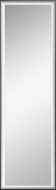 HOMCOM Wandspiegel mit Aluminiumlegierung in Schwarz, Höhe: 120 cm, Breite: 35 cm - Bild 1