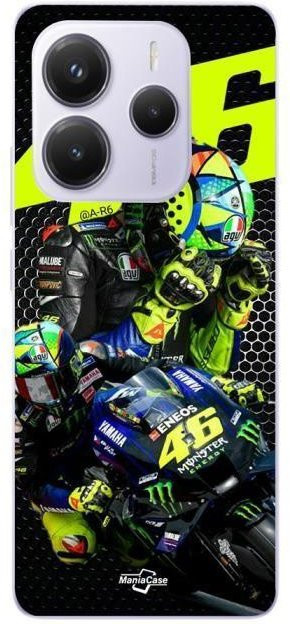 Xiaomi Redmi Note 14 5G Schutzhülle mit Valentino Rossi Logo in Schwarz - Bild 1