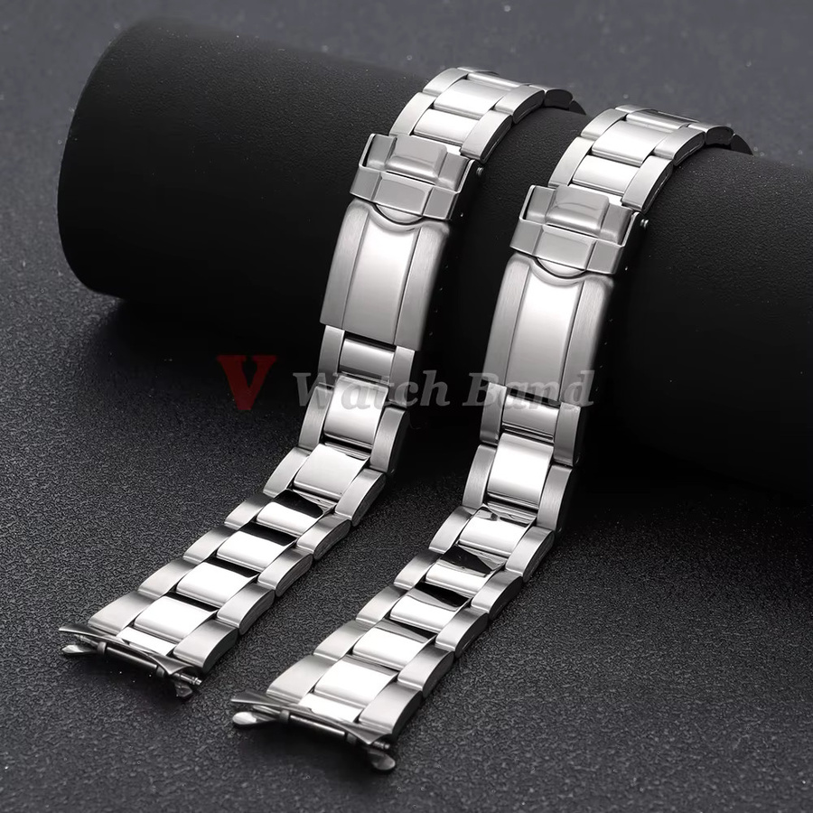 Uhrenarmband Edelstahl, Silber, Herren-Sportarmband - Bild 2
