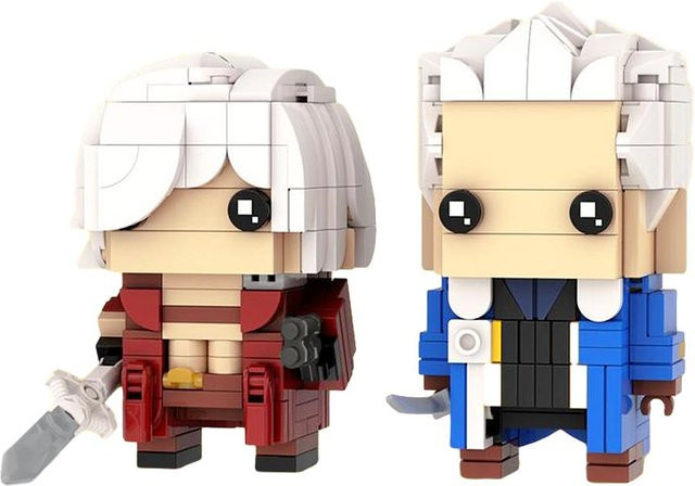 Gobricks Devil May Cry Dante & Vergil Brickheadz Bausteine Set - Bild 1