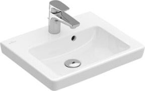 Villeroy & Boch Handwaschbecken Subway 2.0, weiß, Keramik, rechteckig, mit Überlauf, B/T: 45 x 37 cm - Bild 1