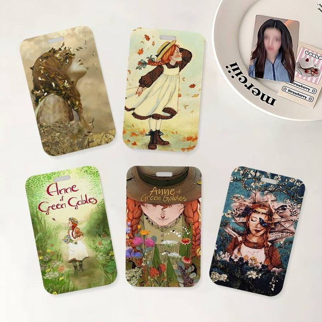 Anime Anne of Green Gables Ausweishalter mit Umhängeband für Schule und Büro in Multicolour - Bild 1