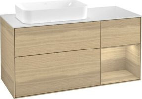 V&B Waschtischunterschrank Finion in Oak Veneer, B/T: 120 x 60 cm - Bild 1