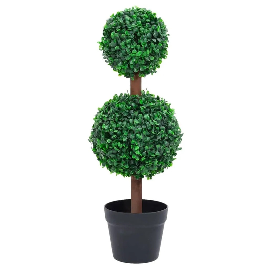 furnicato Künstlicher Buchsbaum in Kugelform mit Topf, Grün, Höhe: 60 cm - Bild 2