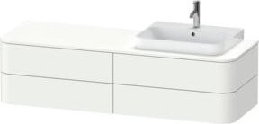 Duravit Waschtischunterschrank Happy D.2 Plus ohne Aufsatz, Weiß Matt, B/H: 160 x 40,8 cm - Bild 1