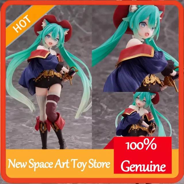 Taito Hatsune Miku Vocaloid, Puss In Boots Wonderland Prize Figur, Einzelfigur, 18cm - Bild 1