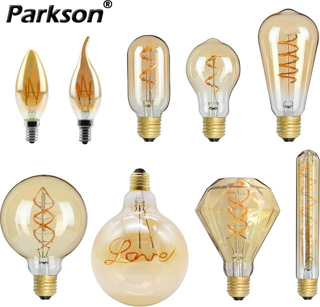 PARKSON Retro Edison LED Glühbirne aus Glas in Transparent mit E27 Fassung - Bild 1