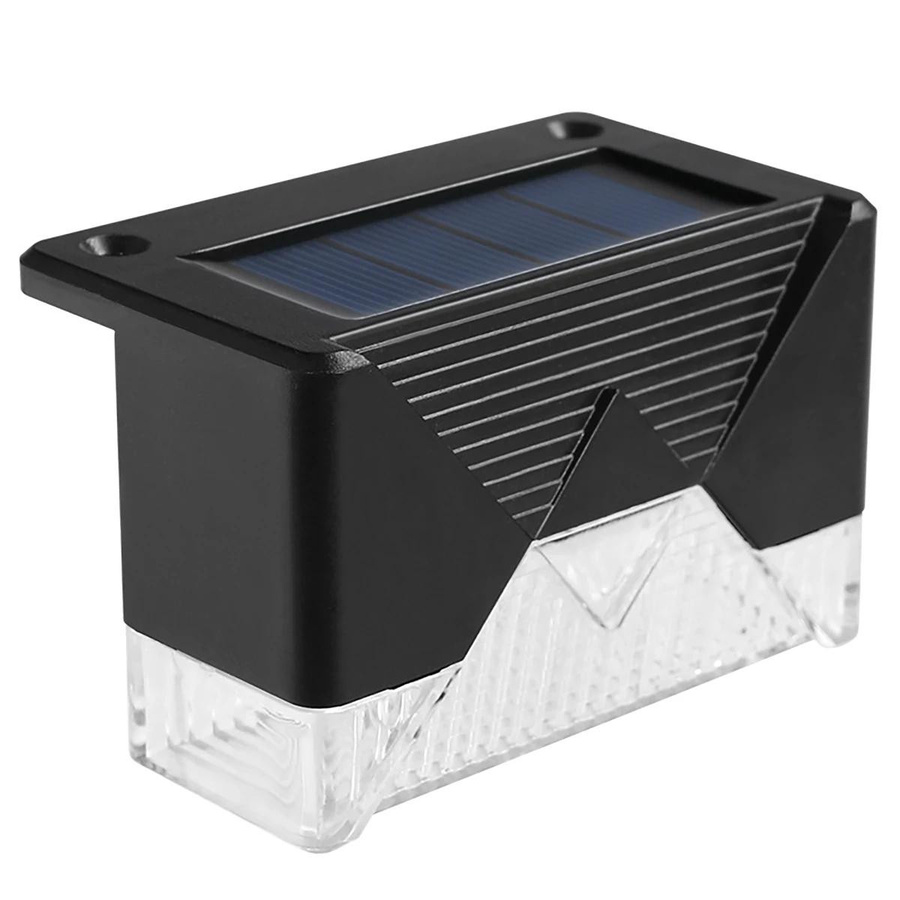 SHIJIN Light 16er Set Solar-LED-Außenleuchten in Schwarz mit buntem RGB-Licht, wasserdichte Solar-Treppenleuchten für Garten und Weg - Bild 3
