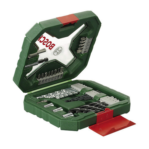 Bosch X-Line Classic Bohrer- und Bit-Set aus HSS in Grün - Bild 3