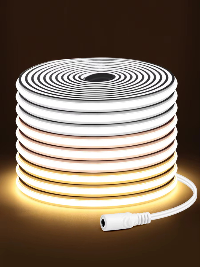 CHNAITEKE COB LED-Streifenlicht 24V als flexibles Neonband in Weiß/Naturweiß/Warmweiß, wasserdicht und schneidbar für deine Küchen- und Raumdekoration - Bild 7