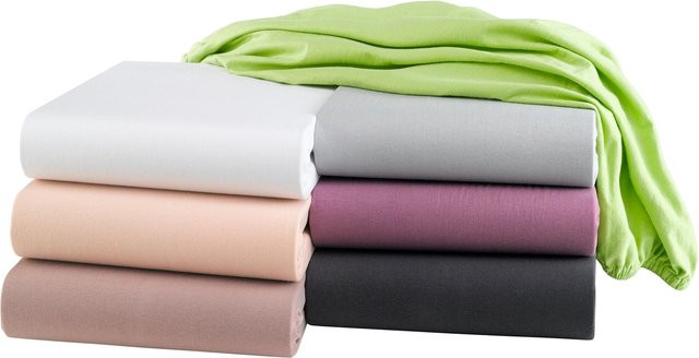 HTI-Living Spannbettlaken Jersey aus Baumwolle in Multicolour, B/T: 150 x 200 cm - Bild 1