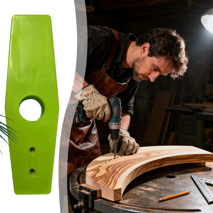 Präzise Bohrerführung und Lochsucher als Messlehre für die Installation von Schränken, Schubladen, Türdeckeln und Regalen in Grün - Bild 2