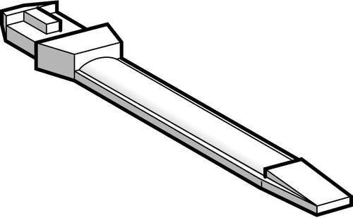 Schneider Electric AR1SC03 Bezeichnungsschild Weiß, 100 Stück - Bild 1