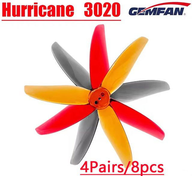 Gemfan Hurricane 3020 3-Blatt-3-Loch-PC-Propeller, 4 Paar, 3 Zoll - Bild 1