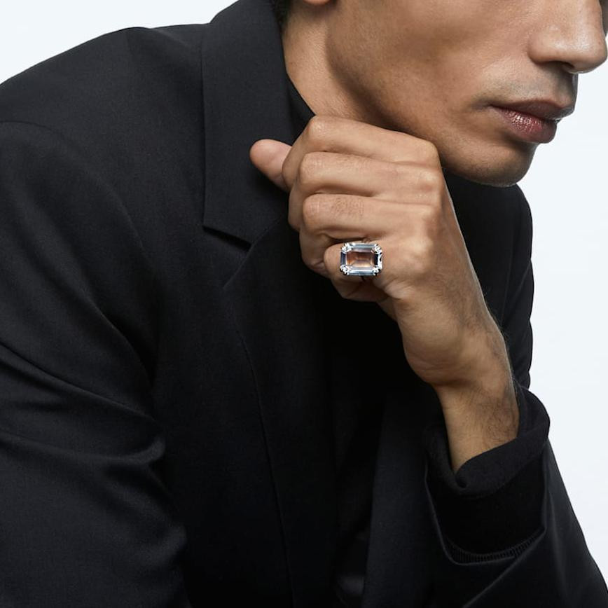 Swarovski Ring, Silber, Diamant, Kristall, Damen, Ringgröße 55 - Bild 3