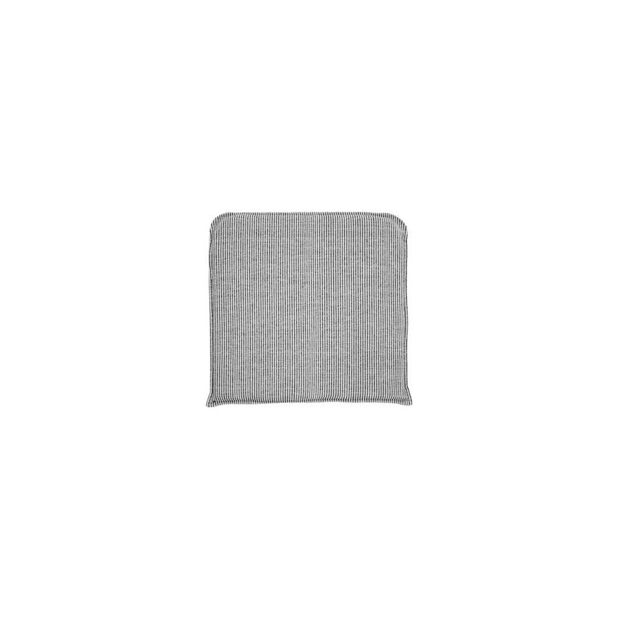 House Doctor Sitzkissen Cuun in Schwarz/Off-White mit Schaumstofffüllung, B/T: 48 x 48 cm, Höhe: 5 cm - Bild 1