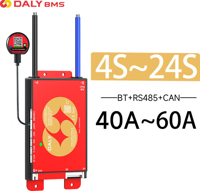 DALY Smart BMS mit integriertem aktivem Balancer für LiFePO4 Li-Ion LTO Batterien, unterstützt BT/WIFI/CAN/RS485 - Bild 1
