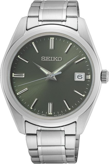 Seiko Armbanduhr, Quarz, Edelstahl, Grün, 40 mm, Herren - Bild 1