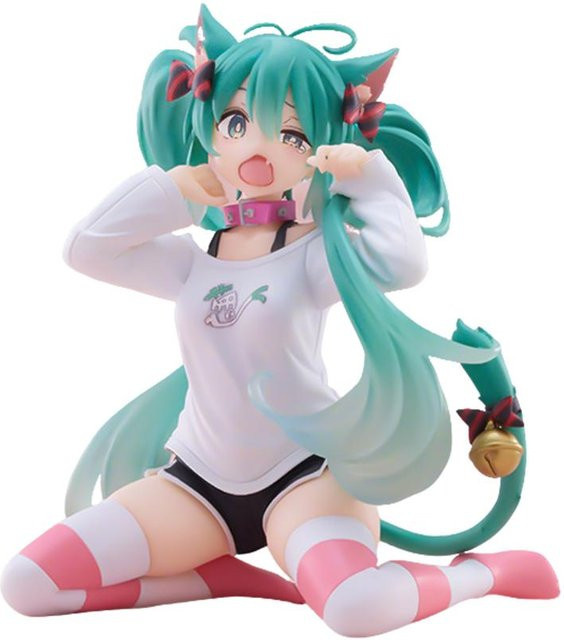 Hatsune Miku Actionfigur, Neko T-Shirt Ver., blau, ab 3 Jahren - Bild 1