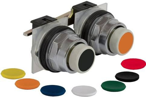 Schneider Electric Drucktaster 9001KR11UH1H1, mechanisch verriegelt, 1 OC, mehrfarbig - Bild 1