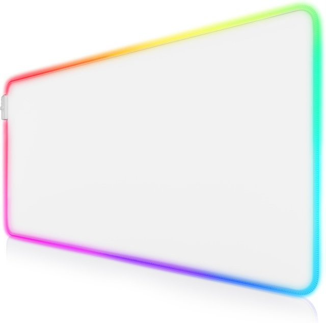 TITANWOLF RGB Gaming Mauspad XXL LED Schreibtischunterlage Multicolor mit 11 Beleuchtungs-Modi B/B/H: 90 x 40 cm - Bild 1
