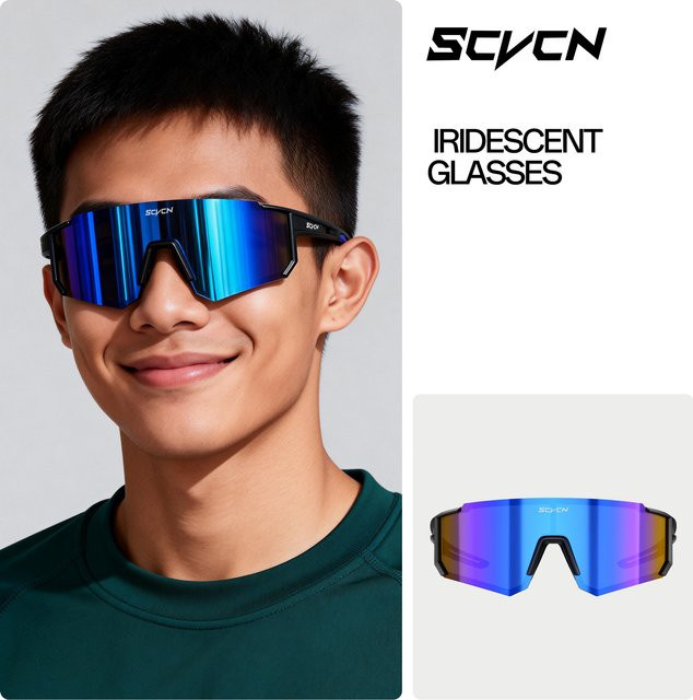 Scvcn Sonnenbrille, Unisex, Vollrand, TR90, Wrap - Bild 1