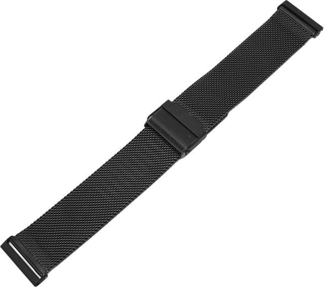 Uhrenarmband Edelstahl Mesh, 24 mm, Schwarz, Unisex - Bild 1