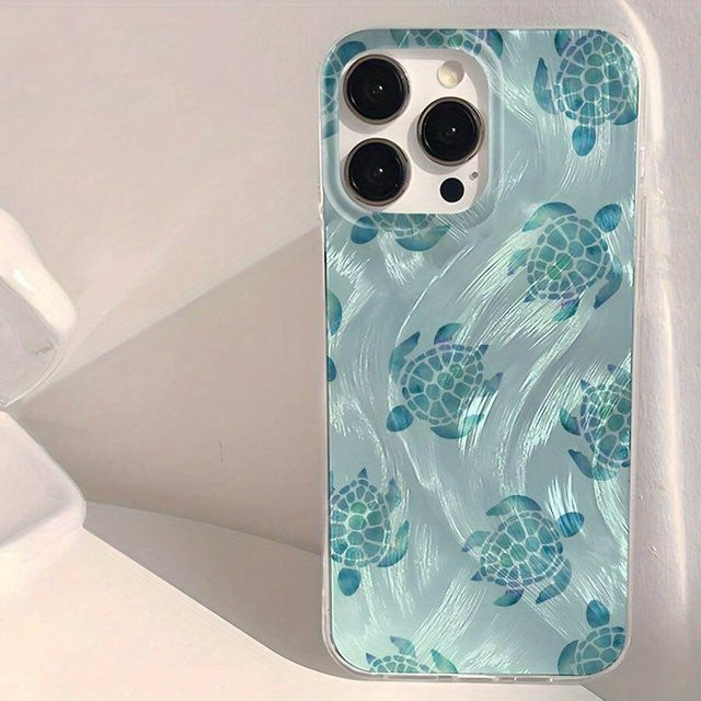 Wolkerfly Schildkröten Handyhülle für iPhone 11 bis iPhone 17 Pro Max, Stoßfeste Bumper-Rückabdeckung - Bild 1