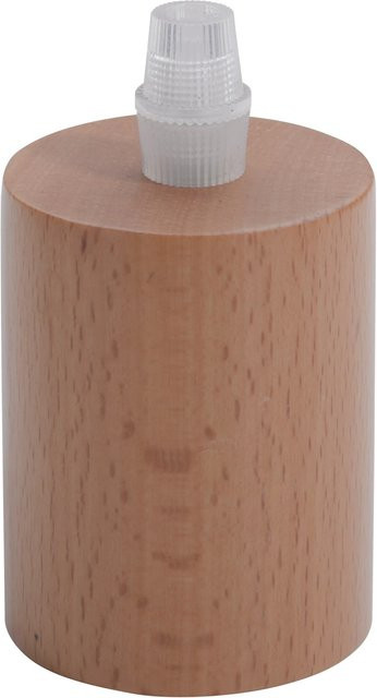 Just Light Fassung E27 im Retro-Stil aus Holz in Natur - Bild 1