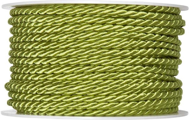 Halbach Kordel 4mm in Grün aus Acetat, Baumwolle und Polyester, 5m Länge - Bild 1