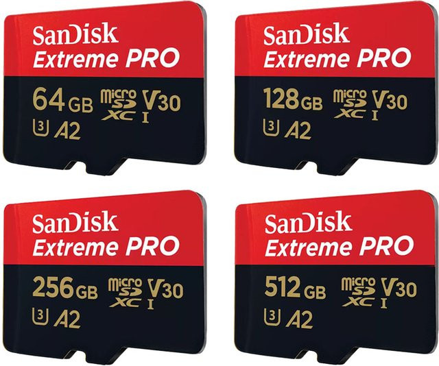 SanDisk Extreme PRO MicroSD Speicherkarte, Klasse 10, U3, V30, A2, Multicolor - Bild 1