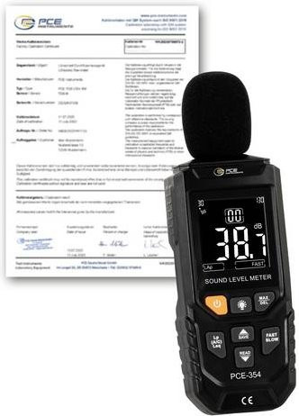 PCE Instruments Schallpegel-Messgerät Datenlogger PCE-354-ICA in Schwarz, 30 - 130 dB, 20Hz - 12500Hz - Bild 1