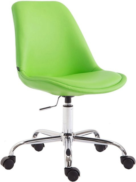 TPFLiving Bürostuhl Toulon aus Kunstleder in Grün mit Rollen für dein Home-Office - Bild 1