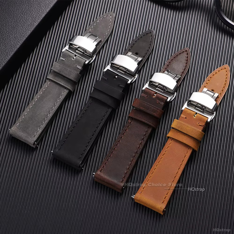 HQstrap Uhrenarmband Leder, Vintage, Unisex - Bild 1